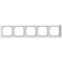 Пятиместная рамка ABB Basic 55 2515-94-507 (белая) Пятиместная рамка ABB Basic 55 2515-94-507 (белая)