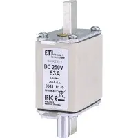 Ножовий запобіжник ETI 004110135 NH-00 DC 63A 250V з бойком Ножовий запобіжник ETI 004110135 NH-00 DC 63A 250V з бойком