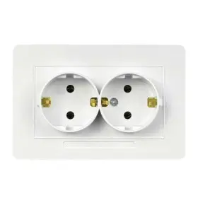 Розетка Nilson Selene біла 2-на з заземленням ( 23111025 )