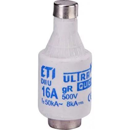 Предохранитель ETI 004322005 DIIUQ16A/500V gR (50 kA)