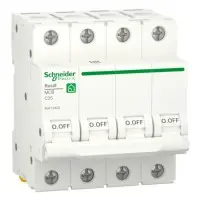 Автоматичний вимикач Schneider Electric R9F12425 RESI9 6кА 4P 25A C