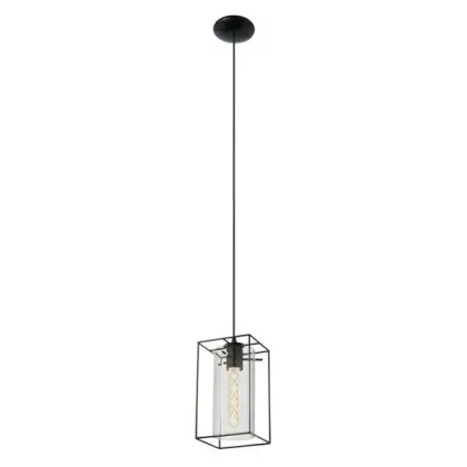 Подвесной светильник, люстра Eglo 49495 Loncino 1x60W IP20 черный Подвесной светильник, люстра Eglo 49495 Loncino 1x60W IP20 черный