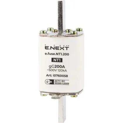 Плавкий предохранитель E.Next e.fuse.NT1.200 габарит 1 200А (i0760058)