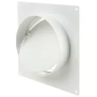Соединитель с обратным клапаном и настенной пластиной Vents D100 для круглых воздуховодов