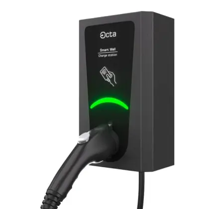 Комерційна зарядна станція для електромобіля Octa Energy SW122-C22 Smart Wall на 22 кВт (Type 2)