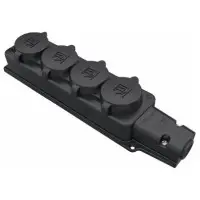 Четверная колодка Bemis BK1-1402-3614 1х16А каучуковая IP54 (6.1.92742)