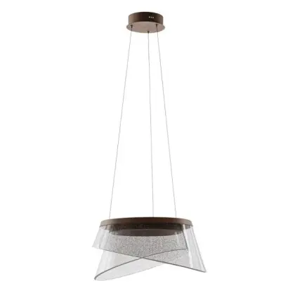 Подвесной светильник, люстра Italux PND-59178-47W-3K Foren LED 1x47W 3000K 3400Lm IP20 коричневый