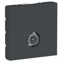Одинарная TV розетка Schneider Electric NU346254 2М (антрацит)