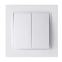 Выключатель Nilson Thor белый 2кл ( 27111003 )