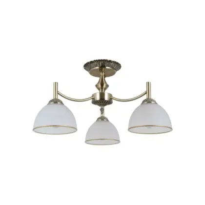 Люстра Italux PND-40653-3-ABR-WH Fener E27 3x40W IP20 латунна