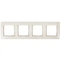Чотиримісна рамка Kontakt Simon Simon 54 Premium DR4/41 (кремовий)