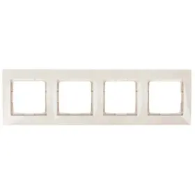 Чотиримісна рамка Kontakt Simon Simon 54 Premium DR4/41 (кремовий)