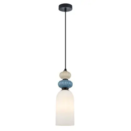 Подвесной светильник, люстра Italux PND-36573-1A-BK-WH Bonata E27 1x40W IP20 разноцветный