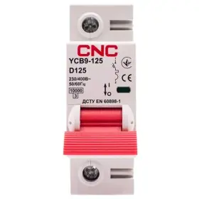 Автоматический выключатель CNC YCB9-125 1Р 125А 10kA D