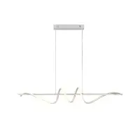 Підвісний світильник, люстра Italux PND-24154-WH Bastelo LED 1x40W 3000K/4000K/6000K 3400Lm IP20 білий