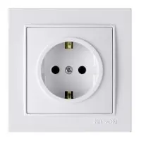 Розетка Nilson Thor біла 1-на з заземленням ( 27111017 )