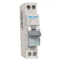 Автоматический выключатель Hager MLN520 6кА C 20A 1P+N