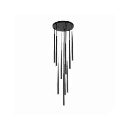 Підвісний світильник, люстра Tk Lighting 10114 Piano G9 10x8W IP20 Чорний