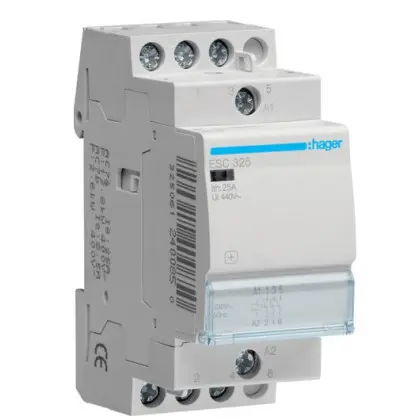 Контактор 25A ESC325 (3НО, 230В) 2м Hager