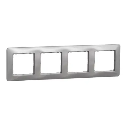 Рамка 4-местная Schneider Electric Sedna Design алюминий SDD313804