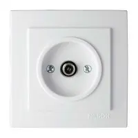 Розетка Nilson Touran белая SAT F-разъем ( 24111065 )