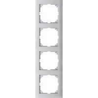 Чотирьохмісна рамка Schneider Electric M-PURE MTN4040-3660 алюміній