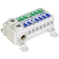 Клемма FTG KS 741NPE (вход: 1х25мм², 7х4мм², выходы: 1х16мм², 7х4мм²)