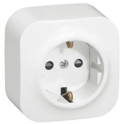 Розетка 2К+З Legrand Forix біла