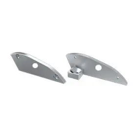 Заглушка Lumines для типу RETO з отвором та опорою 15° ліва срібло