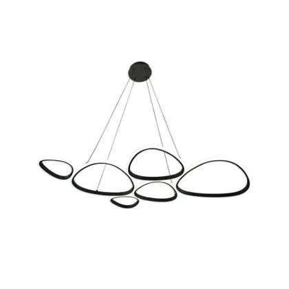 Подвесной светильник, люстра Goldlux 334053 Petra LED 1x58W 4000K 9000Lm IP20 черный