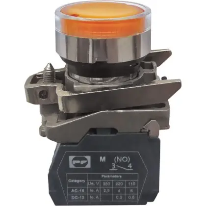 Кнопка Promfactor FP4-BW3561230 1NO желтая (FP4-BW3561230) Кнопка Promfactor FP4-BW3561230 1NO желтая (FP4-BW3561230)