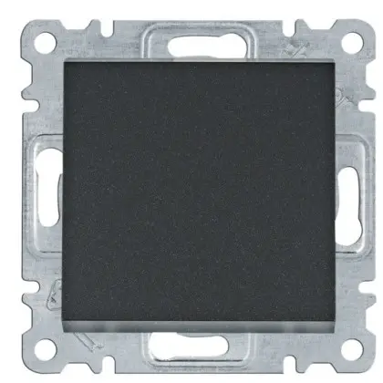 Перекрестный выключатель Hager WL0033 Lumina 10АХ/230В (черный)