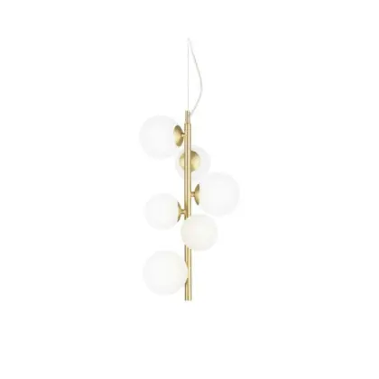 Подвесной светильник, люстра Ideal Lux 283821 Perlage G9 6x15W 3000K IP20 Подвесной светильник, люстра Ideal Lux 283821 Perlage G9 6x15W 3000K IP20