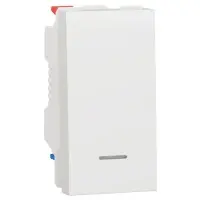 Одноклавишный переключатель Schneider Electric NU310318S с нейтралью 10А 1М (белый)