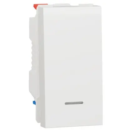 Одноклавишный переключатель Schneider Electric NU310318S с нейтралью 10А 1М (белый)