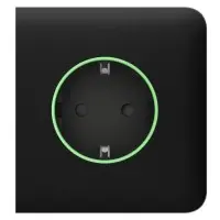 Центральная панель умной розетки Ajax 52807.163.BL SideCover Smart для OutletCore черная (38780)