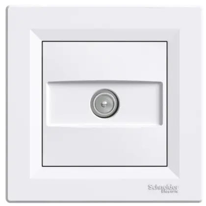Проходная TV розетка (4 dB) Schneider Electric Asfora EPH3200221 (белая) Проходная TV розетка (4 dB) Schneider Electric Asfora EPH3200221 (белая)