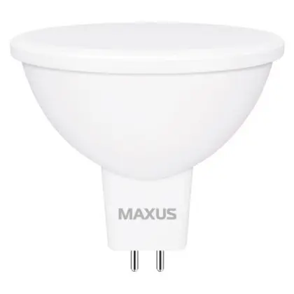 Світлодіодна лампа Maxus MR16 GU5.3 5Вт 4100K 220В (1-LED-712) Світлодіодна лампа Maxus MR16 GU5.3 5Вт 4100K 220В (1-LED-712)