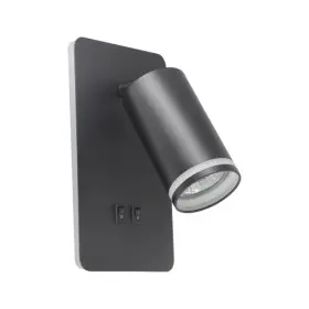 Бра, настінний світильник Goldlux 324368 Paris GU10+Led 2x10+6W IP20 BK