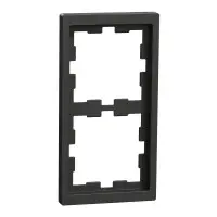 Двомісна рамка Schneider Electric D-Life MTN4020-6534 антрацит Двомісна рамка Schneider Electric D-Life MTN4020-6534 антрацит