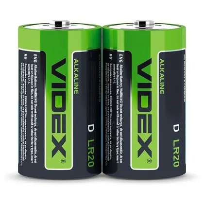 Лужна батарея Videx LR20 D (LR2O/D 2pcs S) 2 шт