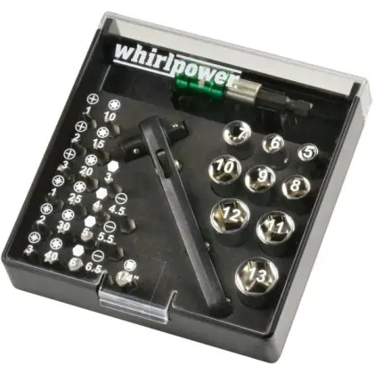 Набор бит и головок Whirlpower 1/4" 31 предмет