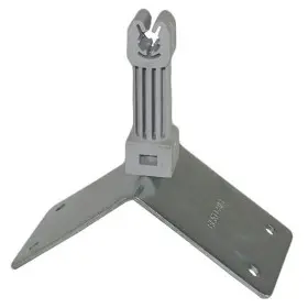 Коньковый угловой держатель прута молниезащиты DKC ND2220 из оцинкованной стали (с пластиковым зажимом)