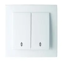 Вимикач Nilson Touran білий 2кл прохідний ( 24111009 )