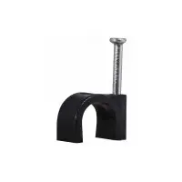 Скоба кабельная 6мм круглая черная СКИМ ( С1212002 )