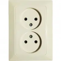 Розетка NE-AD ARAS 93-111-02 кремовая