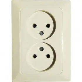 Розетка NE-AD ARAS 93-111-02 кремовая