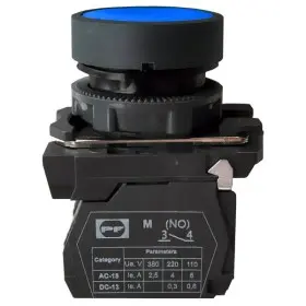 Кнопка Promfactor FP5-AA61 1NO синяя (FP5-AA61)