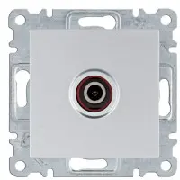 ТВ розетка Hager WL3212 Lumina (срібляста)