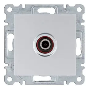 ТВ розетка Hager WL3212 Lumina (срібляста)